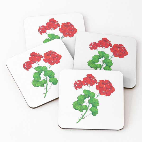 Item preview, Red Geranium Flower! designed and sold by Pinnypin.