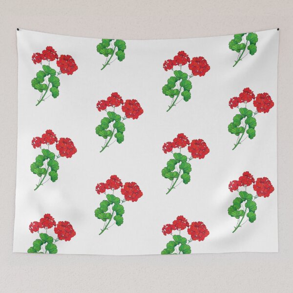 Item preview, Red Geranium Flower! designed and sold by Pinnypin.