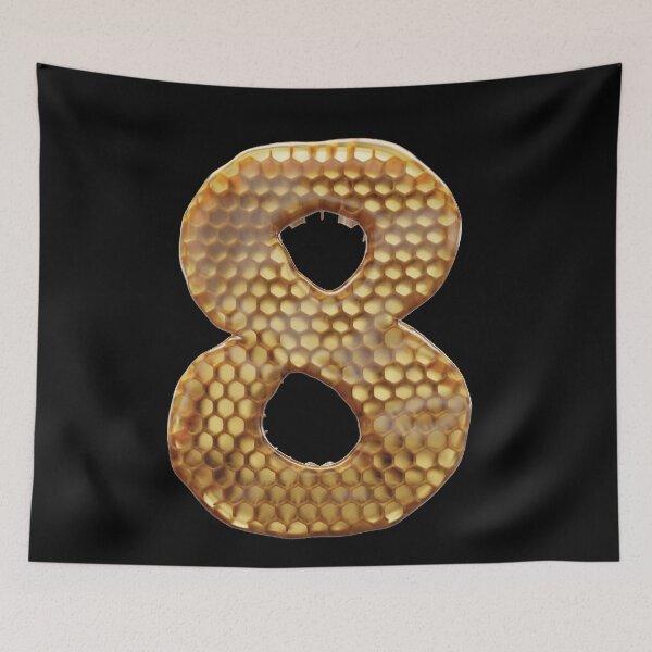 Item preview, 8 Number 3d Honey Numbers Font designed and sold by HelloFromAja.