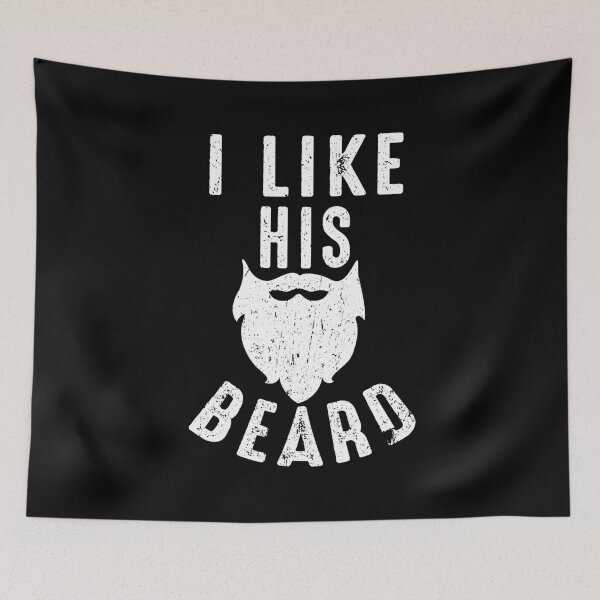 Item preview, Beard and Mustache Lovers I Like His Beard Womens Gift designed and sold by 2blackcherries.