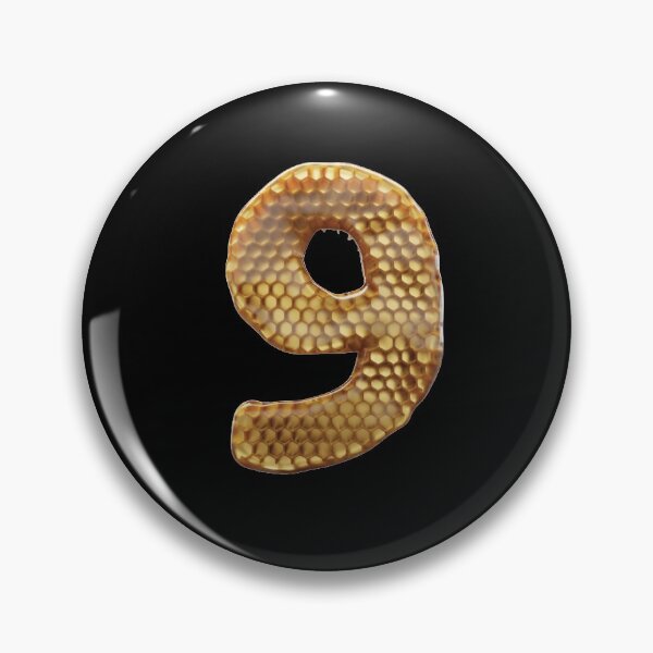 Item preview, 9 Number 3d Honey Numbers Font designed and sold by HelloFromAja.