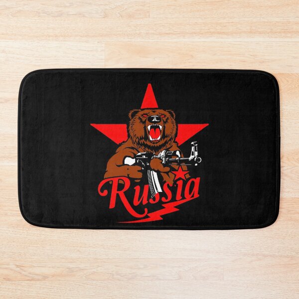 Item preview,  Soviet Bear Kalashnikov AK-47 Vintage USSR Weapon Communism Retro CCCP Symbol designed and sold by TopTeeShop.