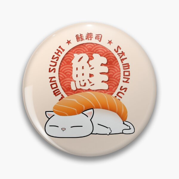 Item preview, Chubby Cat Salmon Sushi Cat designed and sold by Takeda-art.