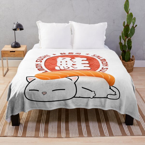 Aperçu de l'œuvre Chat potelé au saumon Sushi Cat créée et vendue par Takeda-art.
