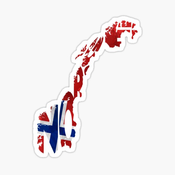 Artikel-Vorschau von Norwegen Typografische Karte Flagge, designt und verkauft von A Deniz Akerman.