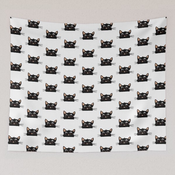 Item preview, Cool and cute black cat with glasses designed and sold by Ridaelb.