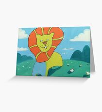 sunshine lion Greeting Card