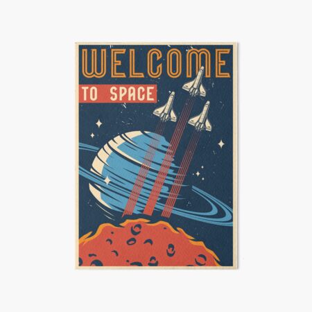 Item preview, Welcome To Space Vintage Space Exploration designed and sold by Vector Scout Lab.