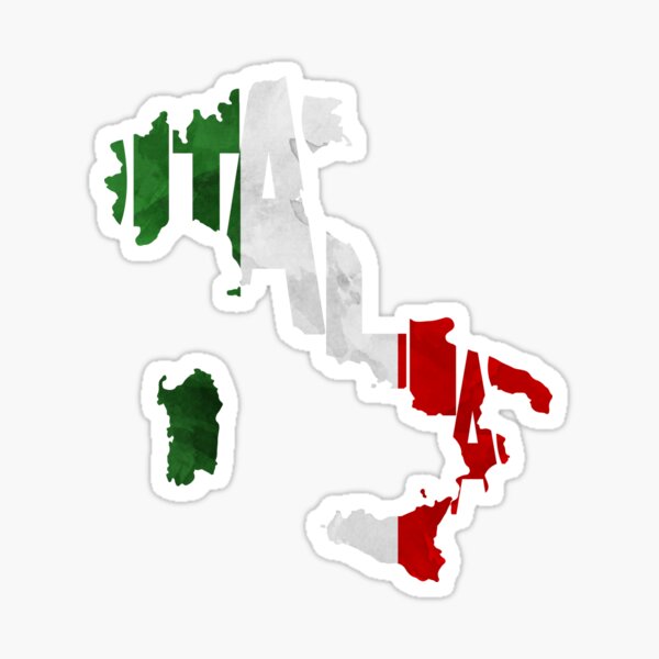 Artikel-Vorschau von Italien Typografische Karte Flagge, designt und verkauft von A Deniz Akerman.