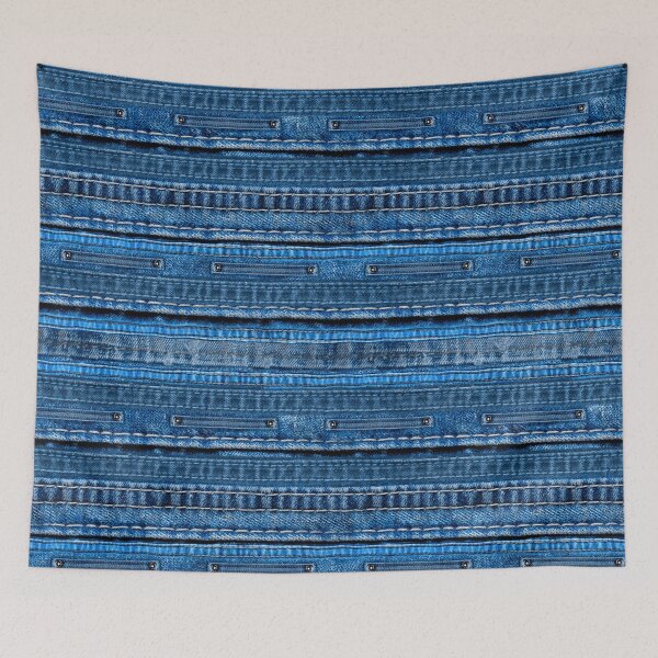 Item preview, Blue Jeans Denim Patchwork designed and sold by sosweet.