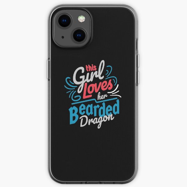this girl loves Bearded Dragon Girl iPhone Soft Case