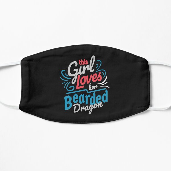 this girl loves Bearded Dragon Girl Flat Mask