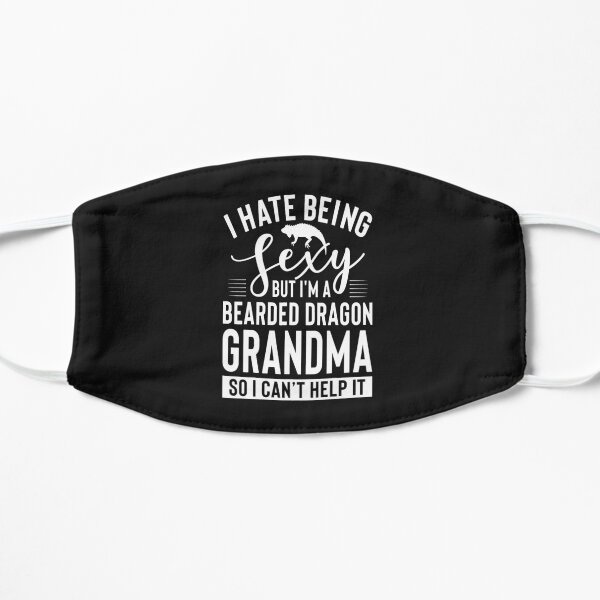 Bearded Dragon Grandma Flat Mask