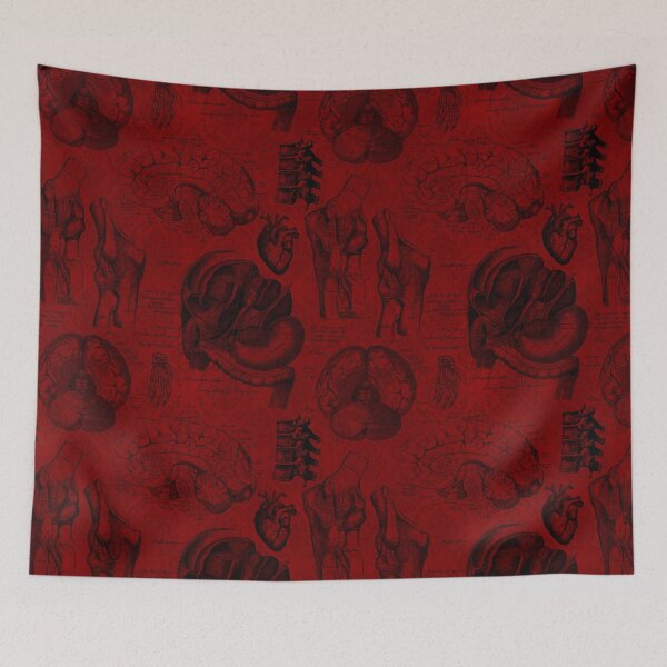 Item preview, Distressed Vintage Vampire Anatomy Anatomical Illustrations designed and sold by digitalvintage.