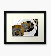 Textured Abstract - Unexplained Framed Print