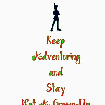 Artwork thumbnail, Peter Pan "Stay Calm" by Noah Waters