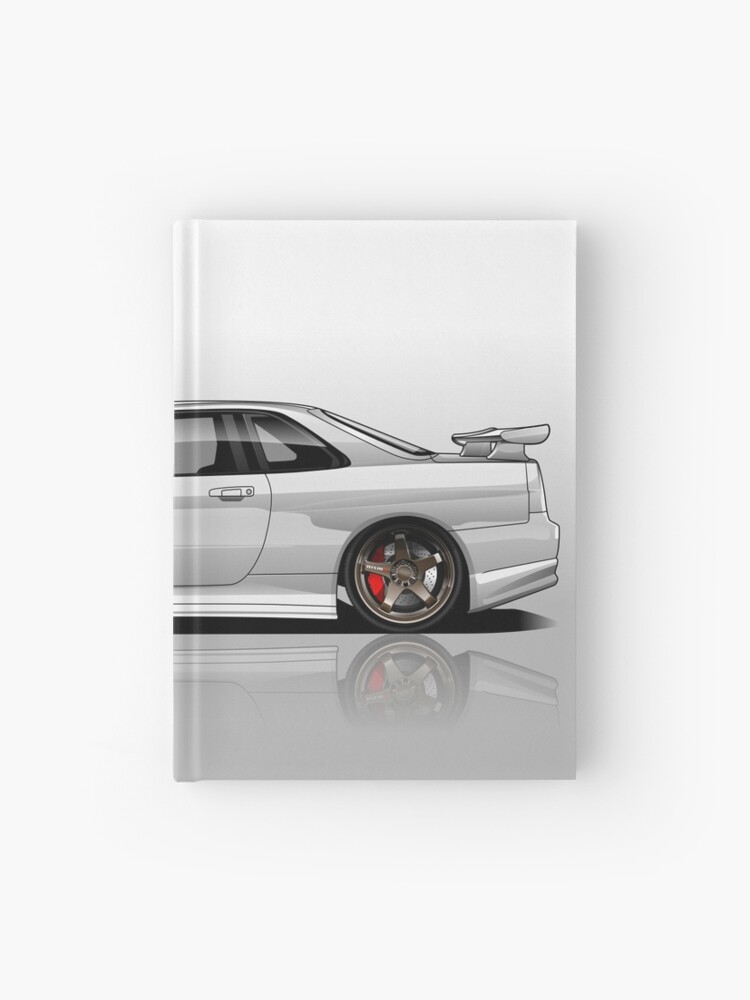 Nissan Skyline R34 GT-R Digital Art [Side View / Metallic