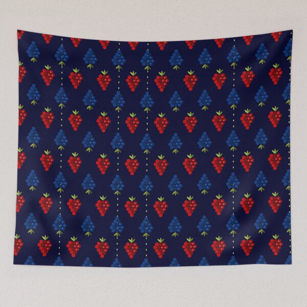 Item preview, Baya azul roja designed and sold by lanolga.