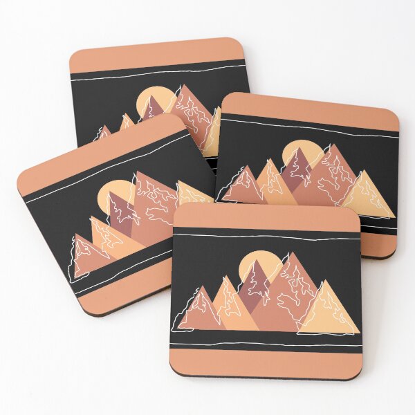 Item preview, Mountains Minimal- Black designed and sold by melinarae.