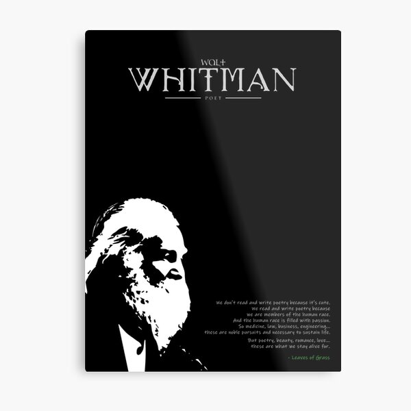 A Quote By Walt Whitman Metal Print