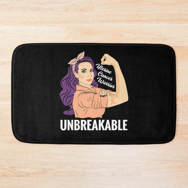 Item preview, Uterine Cancer Warrior Unbreakable Awareness designed and sold by ZNOVANNA.