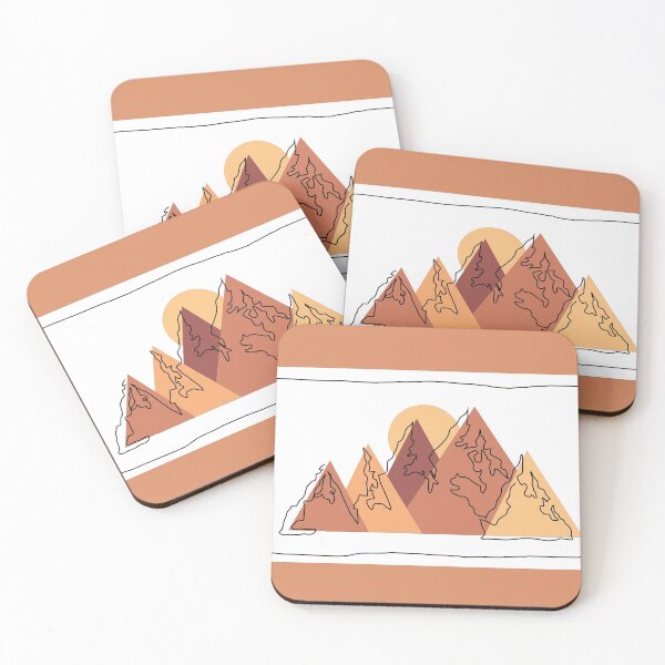 Item preview, Mountains Minimal- White designed and sold by melinarae.