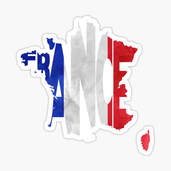 Artikel-Vorschau von Frankreich Typografische Karte Flagge, designt und verkauft von A Deniz Akerman.