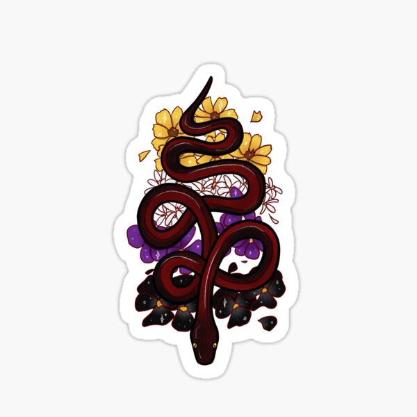 Non Binary Snake Sticker