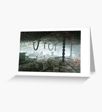 Chains in torture room Greeting Card