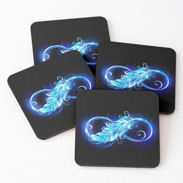Artikelvorschau, Feuriges Symbol der Unendlichkeit mit Feder entworfen und verkauft von Blackmoon9.