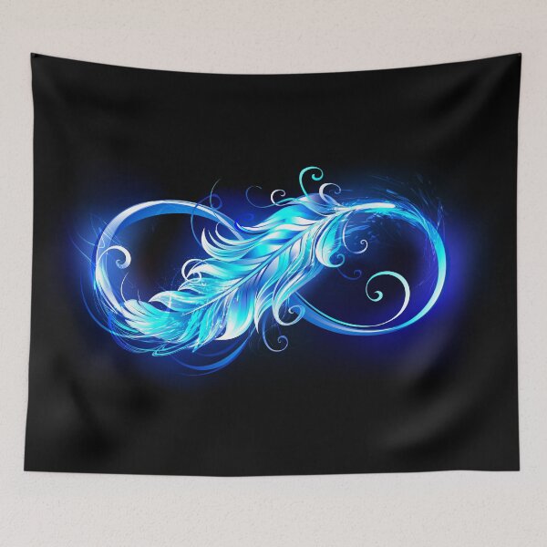 Item preview, Fiery Symbol of Infinity with Feather designed and sold by Blackmoon9.