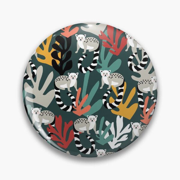 Item preview, Cute Lemur Print with Tropical Leaves designed and sold by kapotka.