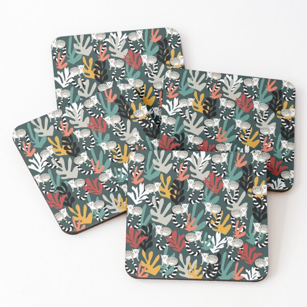 Item preview, Cute Lemur Print with Tropical Leaves designed and sold by kapotka.