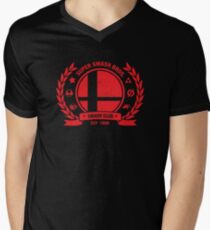 Smash Club (Red) Men's V-Neck T-Shirt
