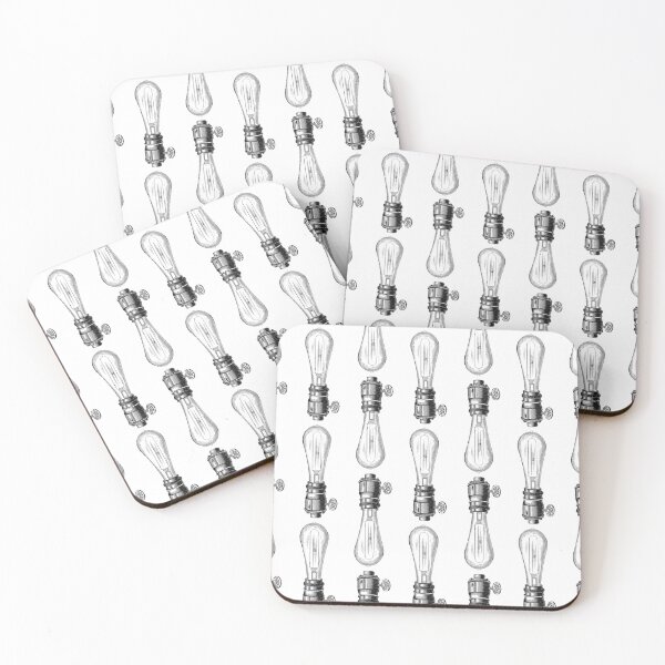 Item preview, Vintage Light Bulbs Antique Illustration designed and sold by digitalvintage.