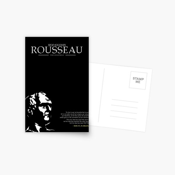 A Quote By Jean-Jacques Rousseau Postcard
