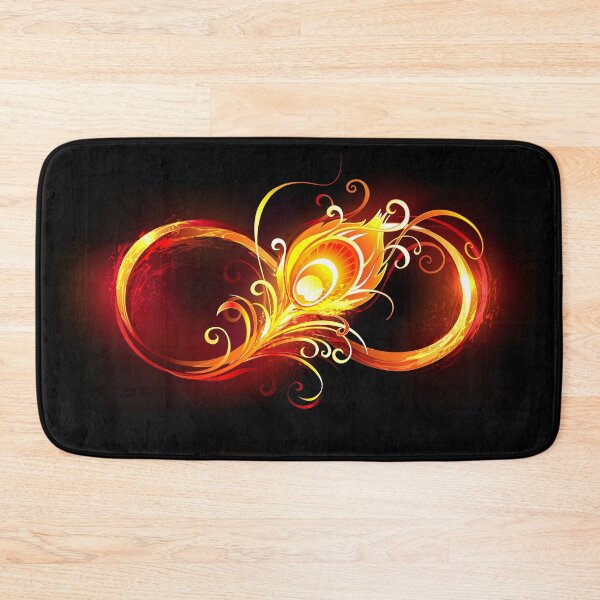 Item preview, Fiery Infinity Symbol with Peacock Feather designed and sold by Blackmoon9.