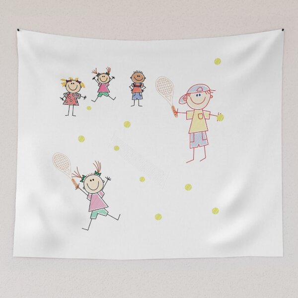 Artikelvorschau, Kinder spielen Tennis entworfen und verkauft von miminova.