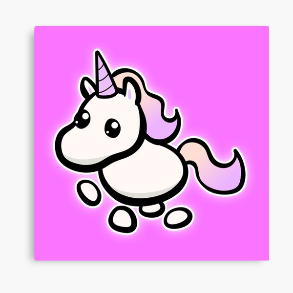 Unicorn Roblox Canvas Prints Redbubble - kawaii kunicorn roblox work at a pizza place