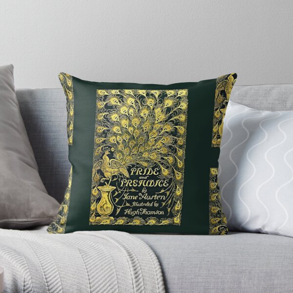 Original Pride and Prejudice Book Cover Throw Pillow