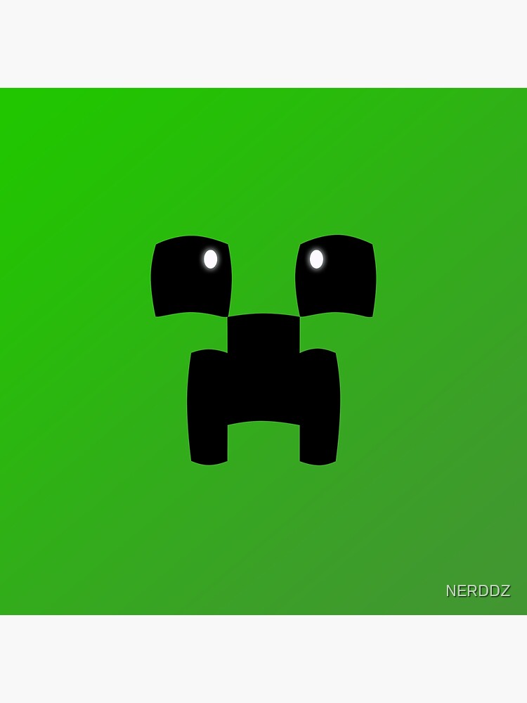 Cute Minecraft Creeper Face Canvas Print By Nerddz Redbubble