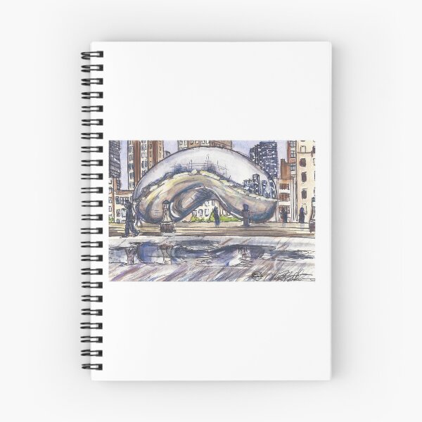 Item preview, The Bean/Cloudgate - Chicago - Watercolor Painting designed and sold by chaszmathieu.