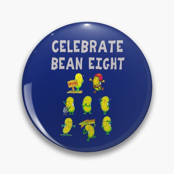 Item preview, Happy 8th Birthday card - Celebrate Bean Eight designed and sold by Justbeanhappy.
