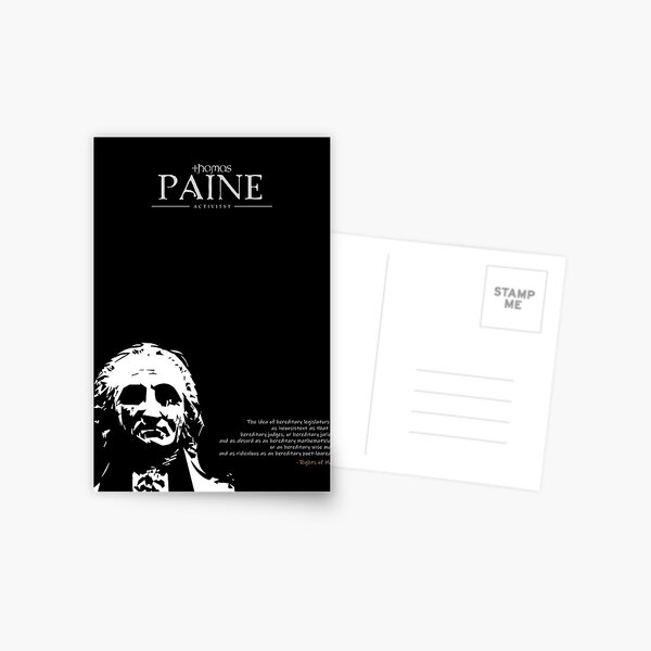A Quote By Thomas Paine Postcard