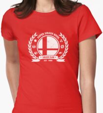 Smash Club (Blanc) T-shirt col V femme
