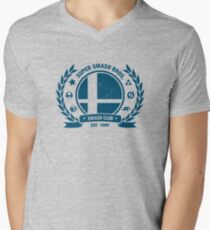 Smash Club (Blue) Men's V-Neck T-Shirt