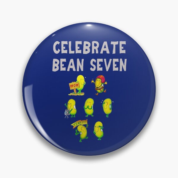 Item preview, Happy 7th Birthday card - Celebrate Bean Seven designed and sold by Justbeanhappy.
