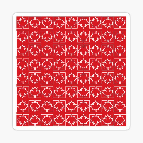Patriotic Canada Maple Leaf Sticker