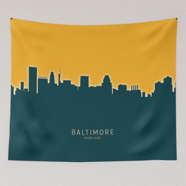 Item preview, Baltimore Maryland Skyline designed and sold by ArtPrints.