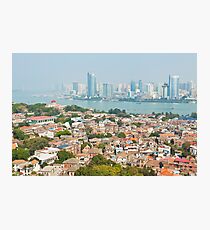 Xiamen view from Gulangyu Island, China. Photographic Print